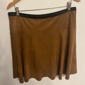 Karen Kane womens faux suede skirt size L